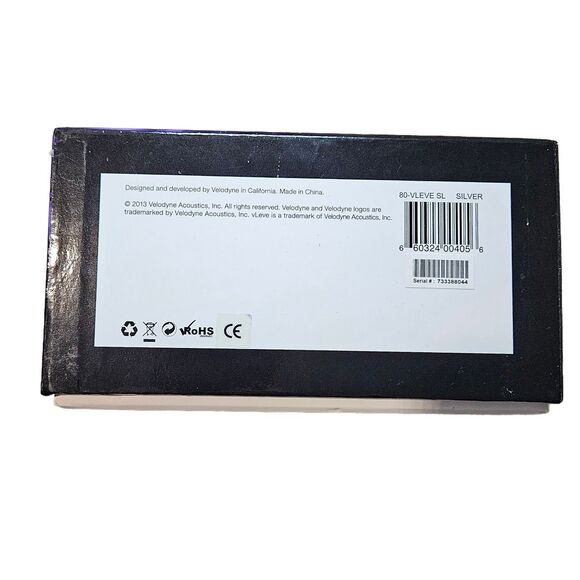 Velodyne vLeve On-Ear High Performance Headphones (Silver) New In Box - Picture 2 of 9